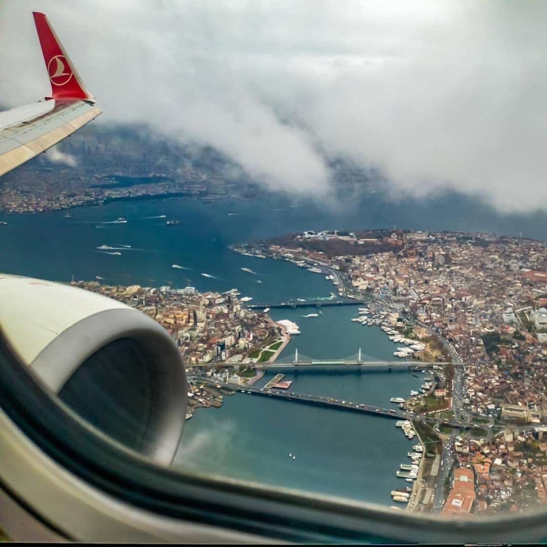 Стамбул вид с самолета