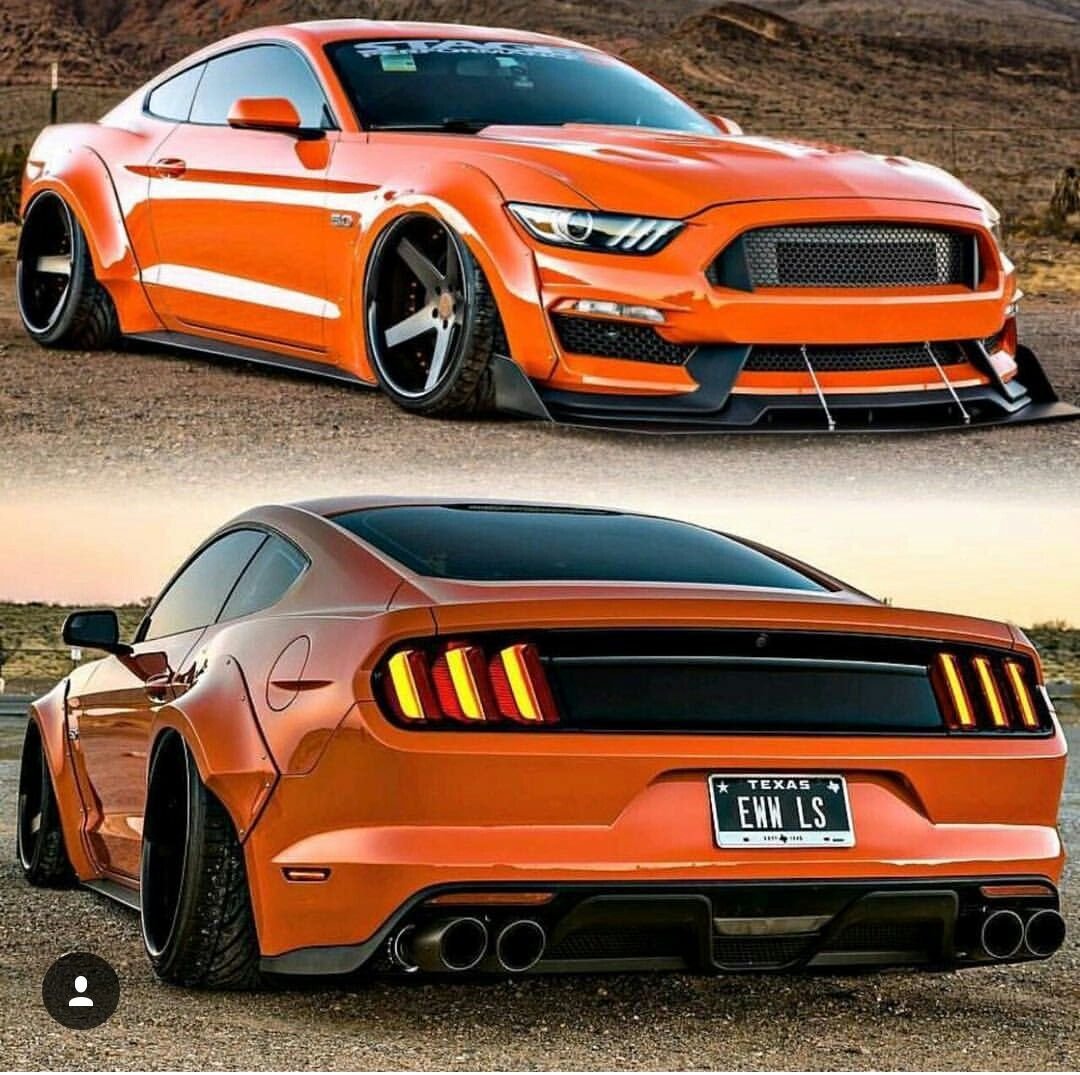 Ford Mustang Shelby оранжевый
