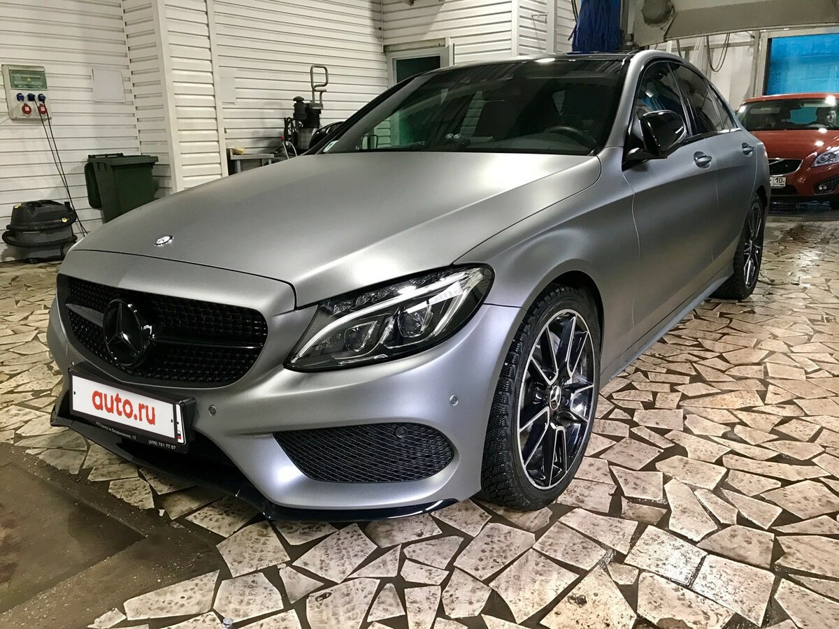 Mercedes w205 серый матовый