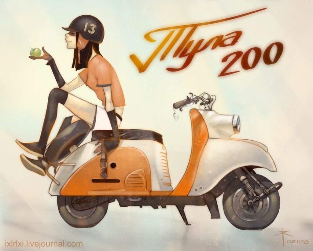 Мотороллеры СССР реклама