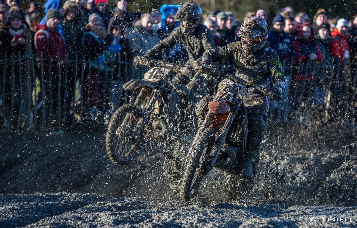 Гонки на мотоциклах по грязи
