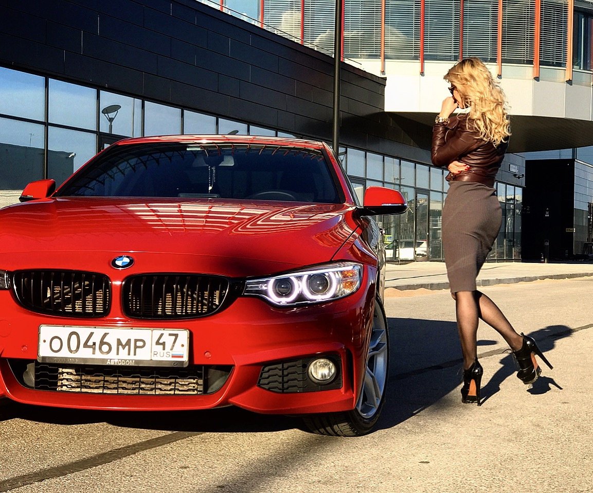 BMW m5 девушка