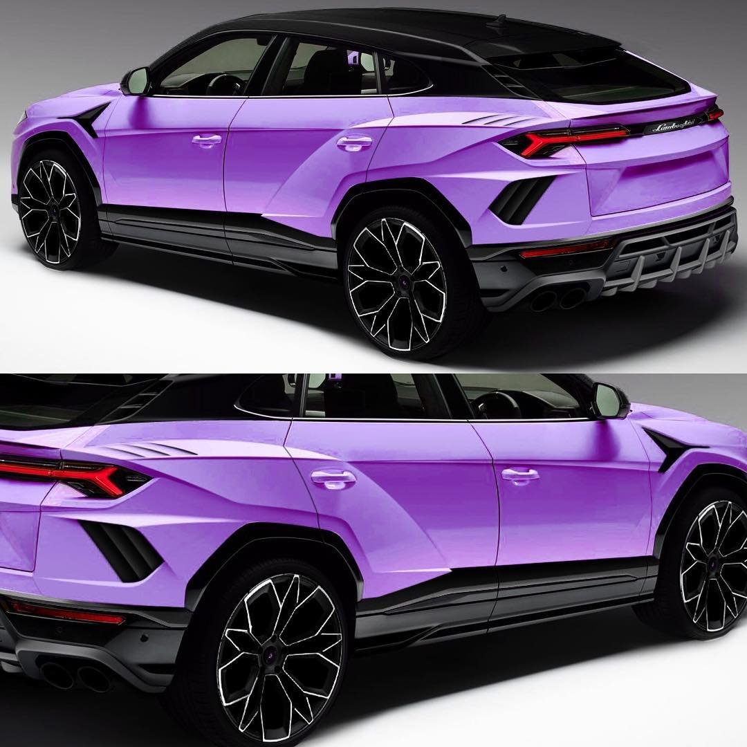Lamborghini Urus 2019 фиолетовый