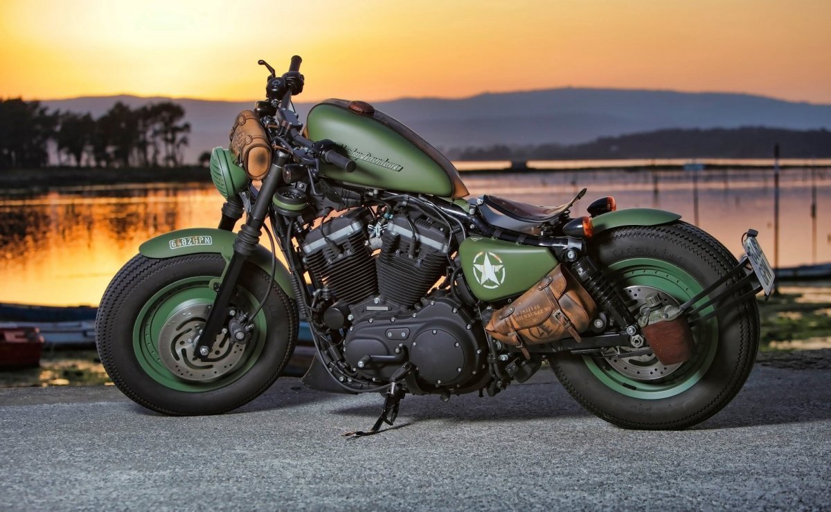 Harley Davidson Iron 883 зеленый