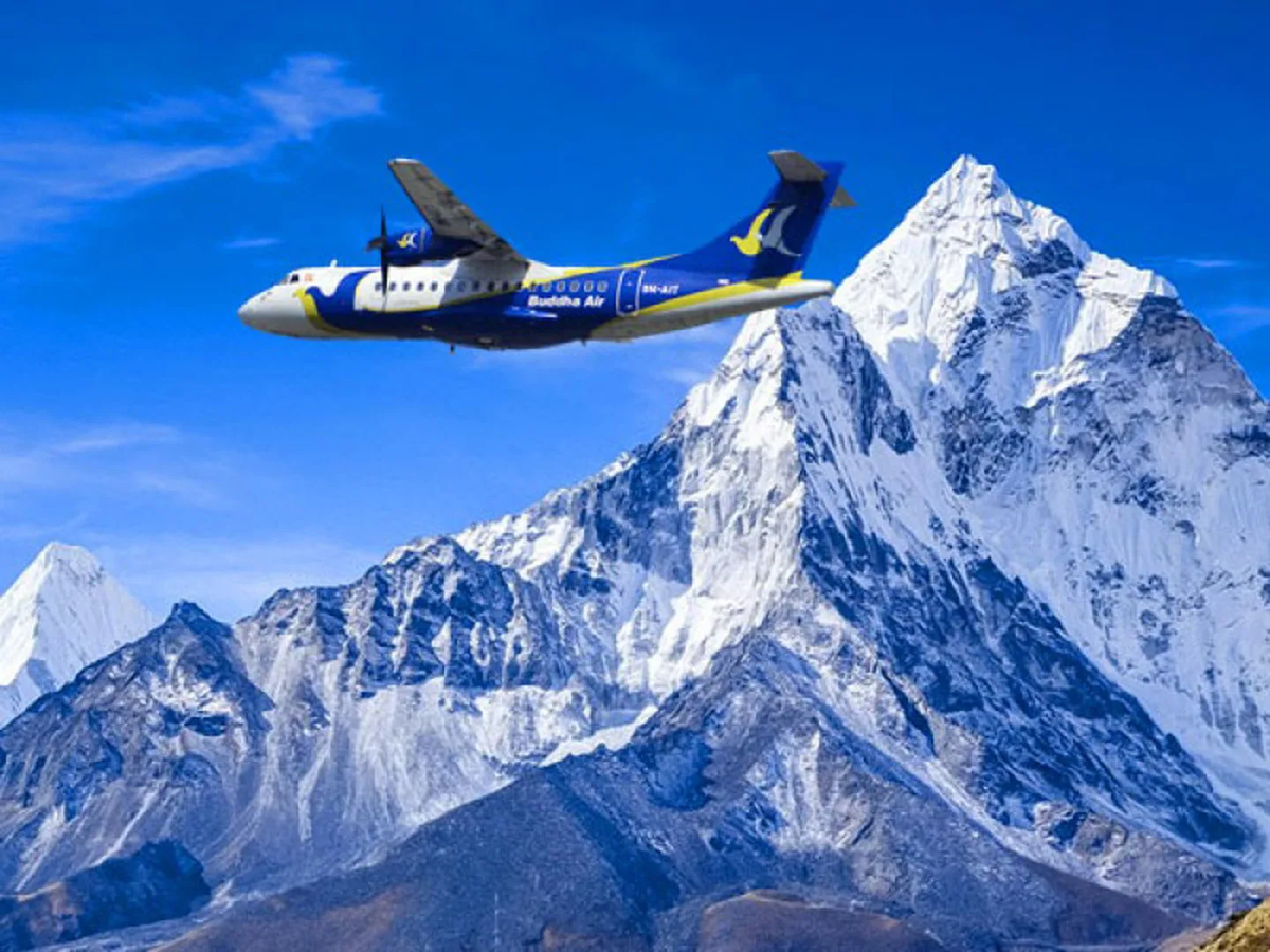 Катманду Гималаи Эверест полет