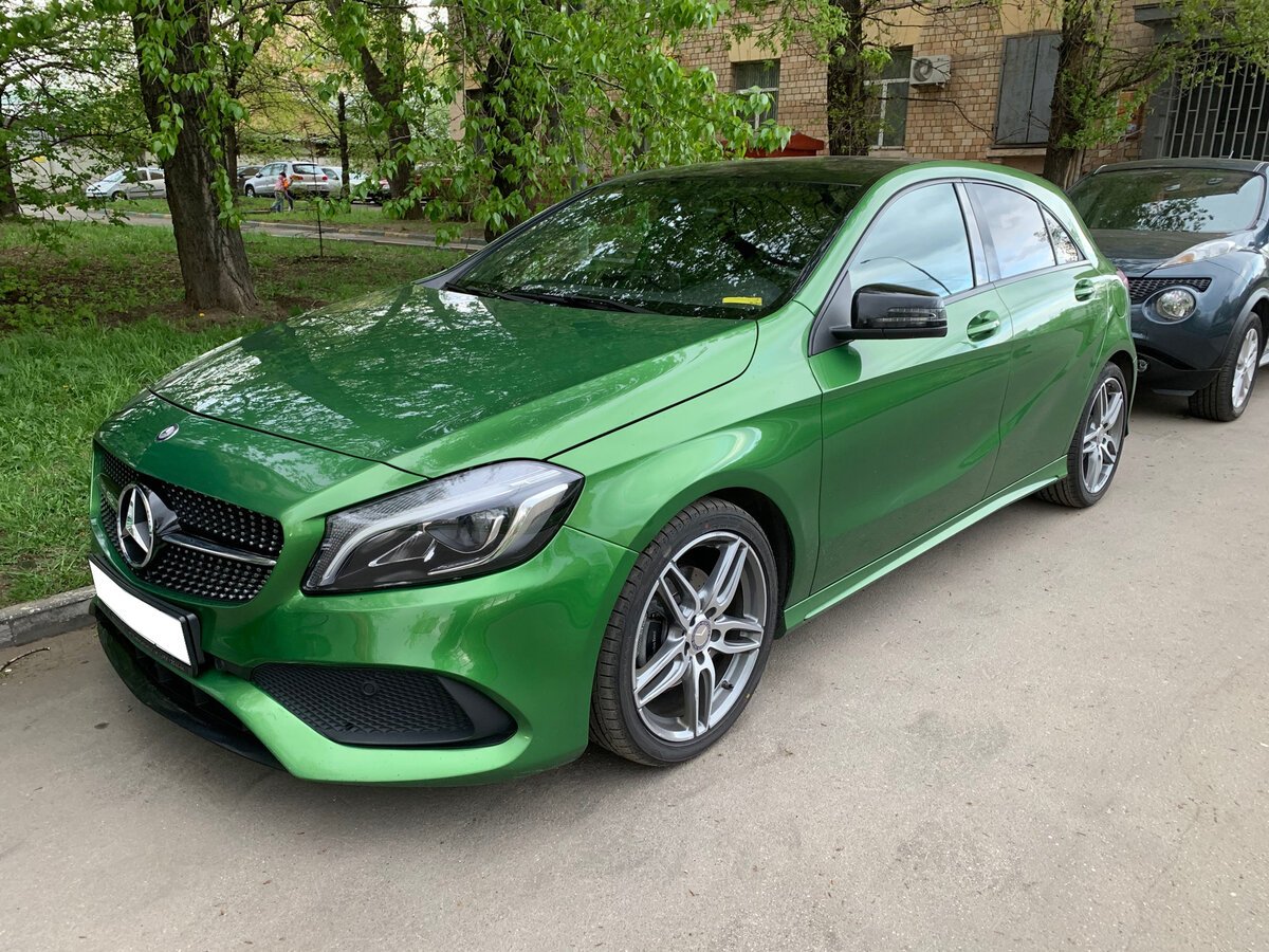 Мерседес а 180 зеленый