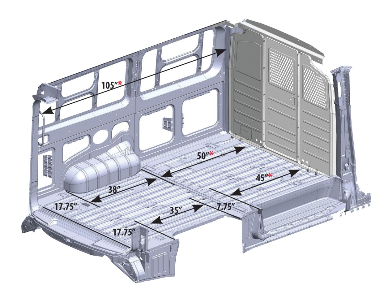 Cargo Sprinter van Size