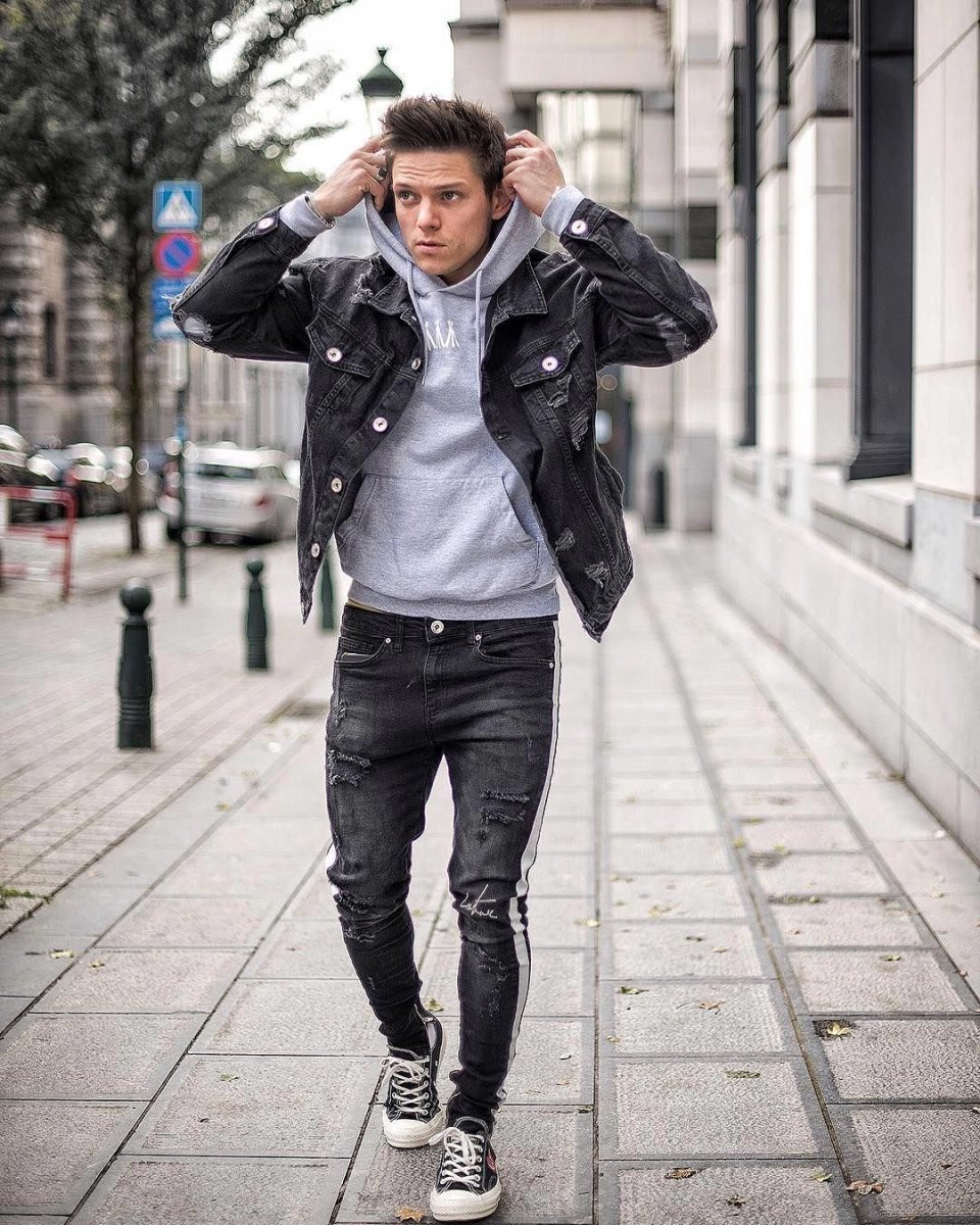 Mujskoy Style Jeans Jacket Style мужской
