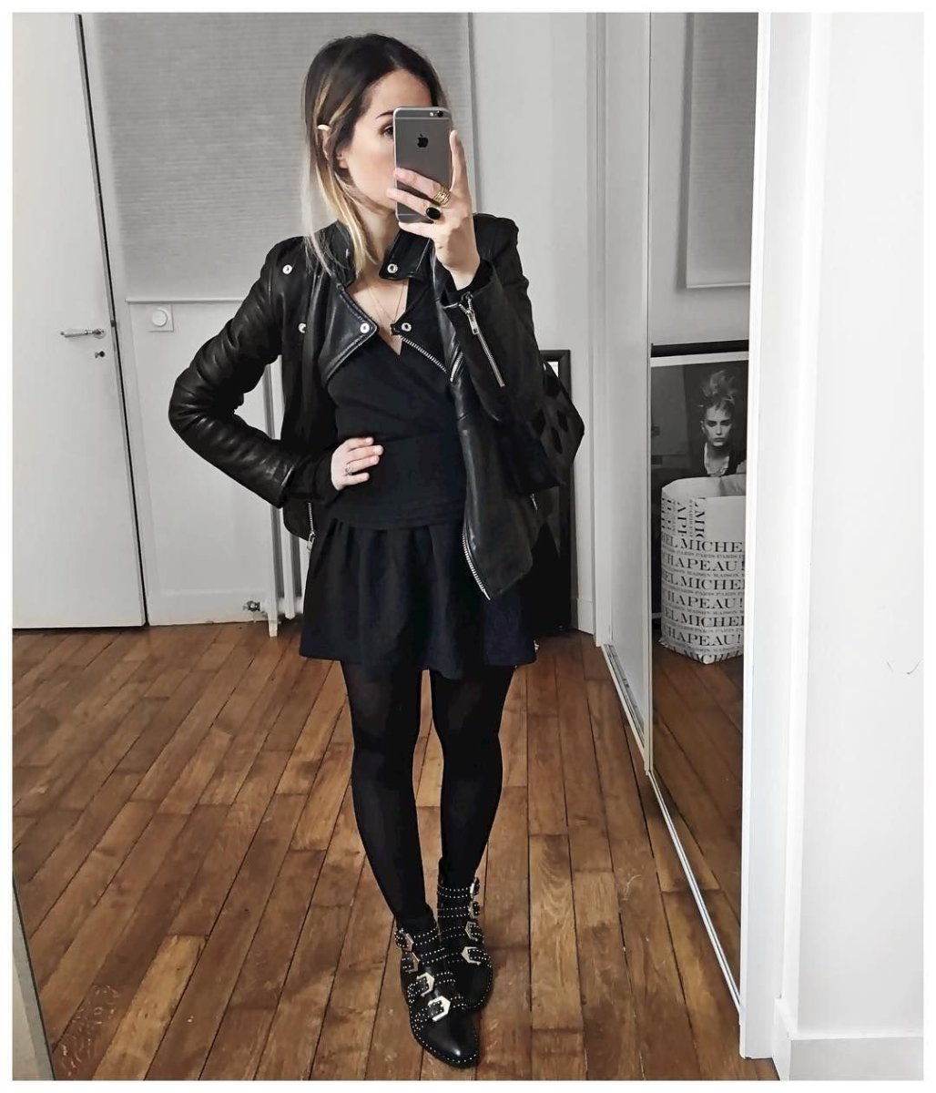 Черная минималистическая куртка