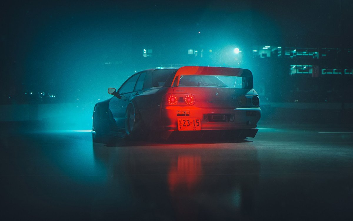 Nissan Skyline r34 Drift Night