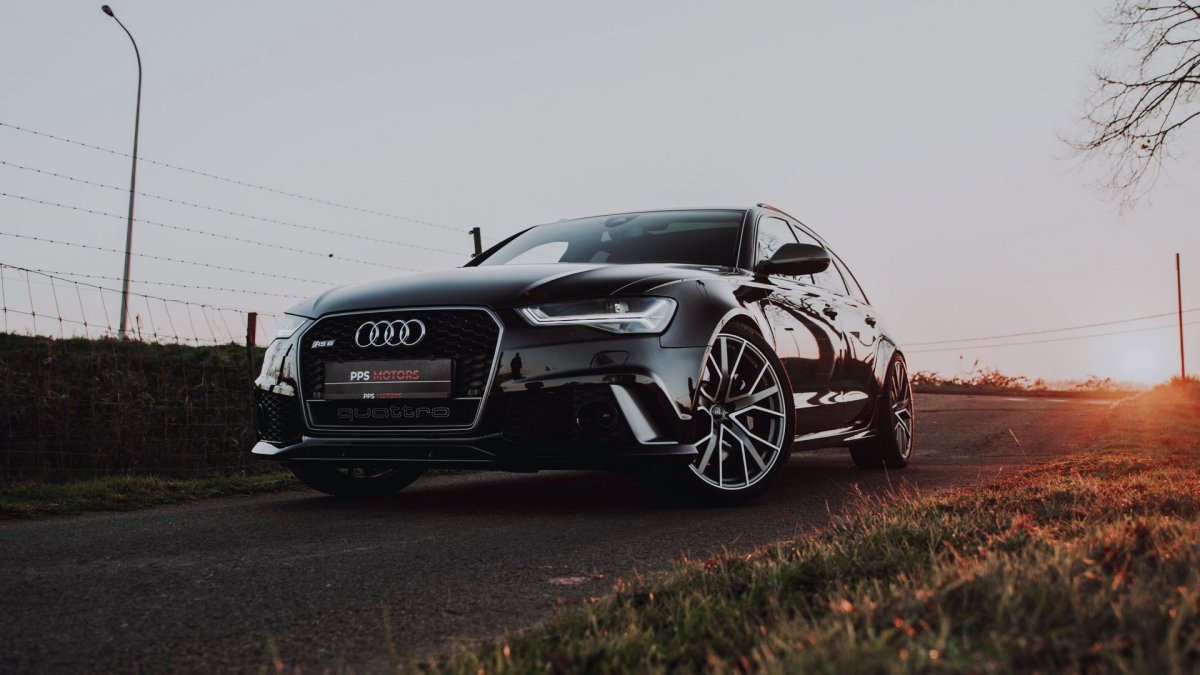Audi rs6 чёрный 4к