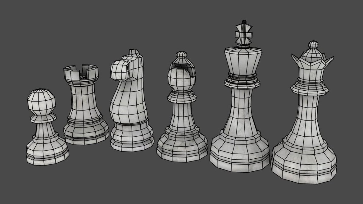 Шахматы 3ds Max