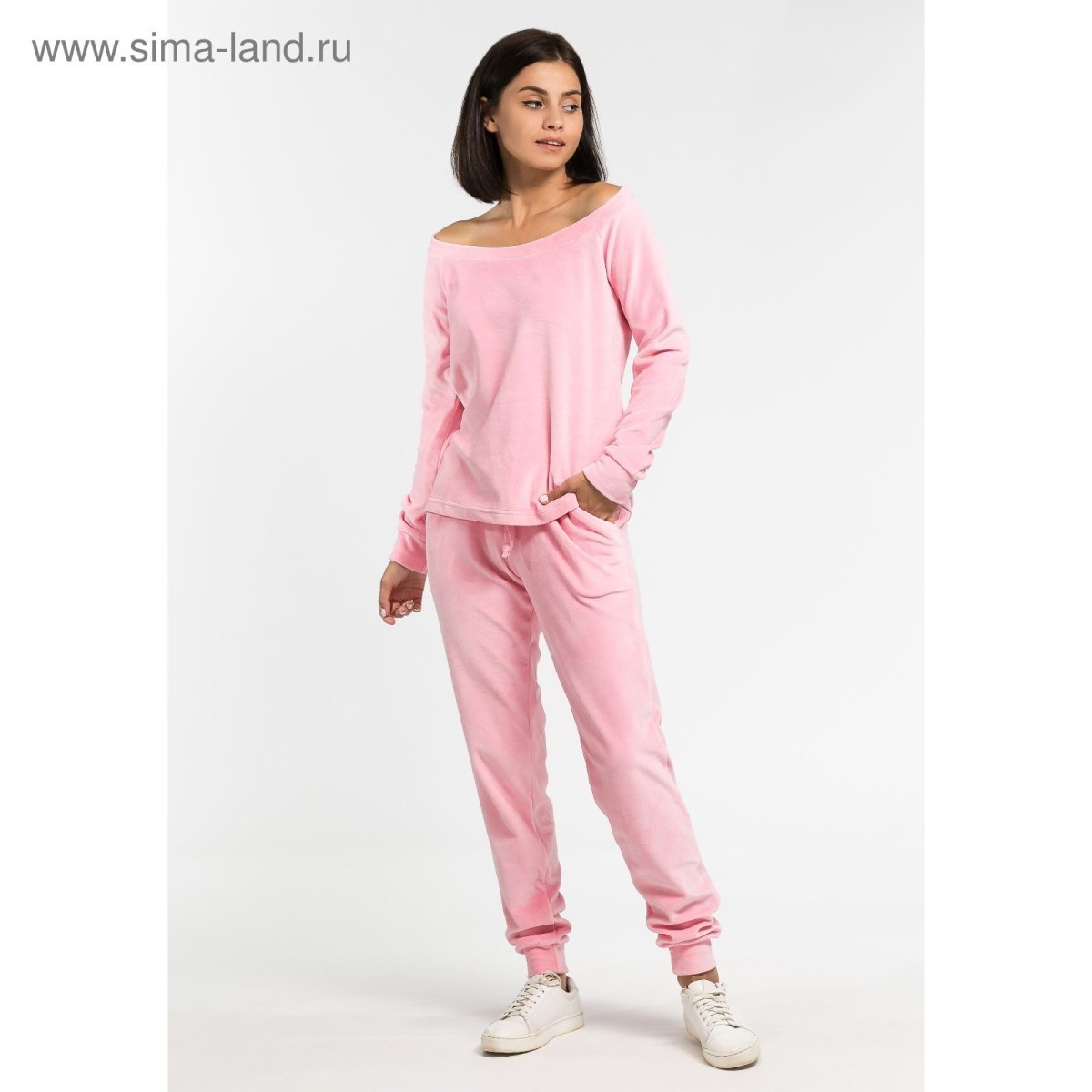 Розовый спортивный костюм женский