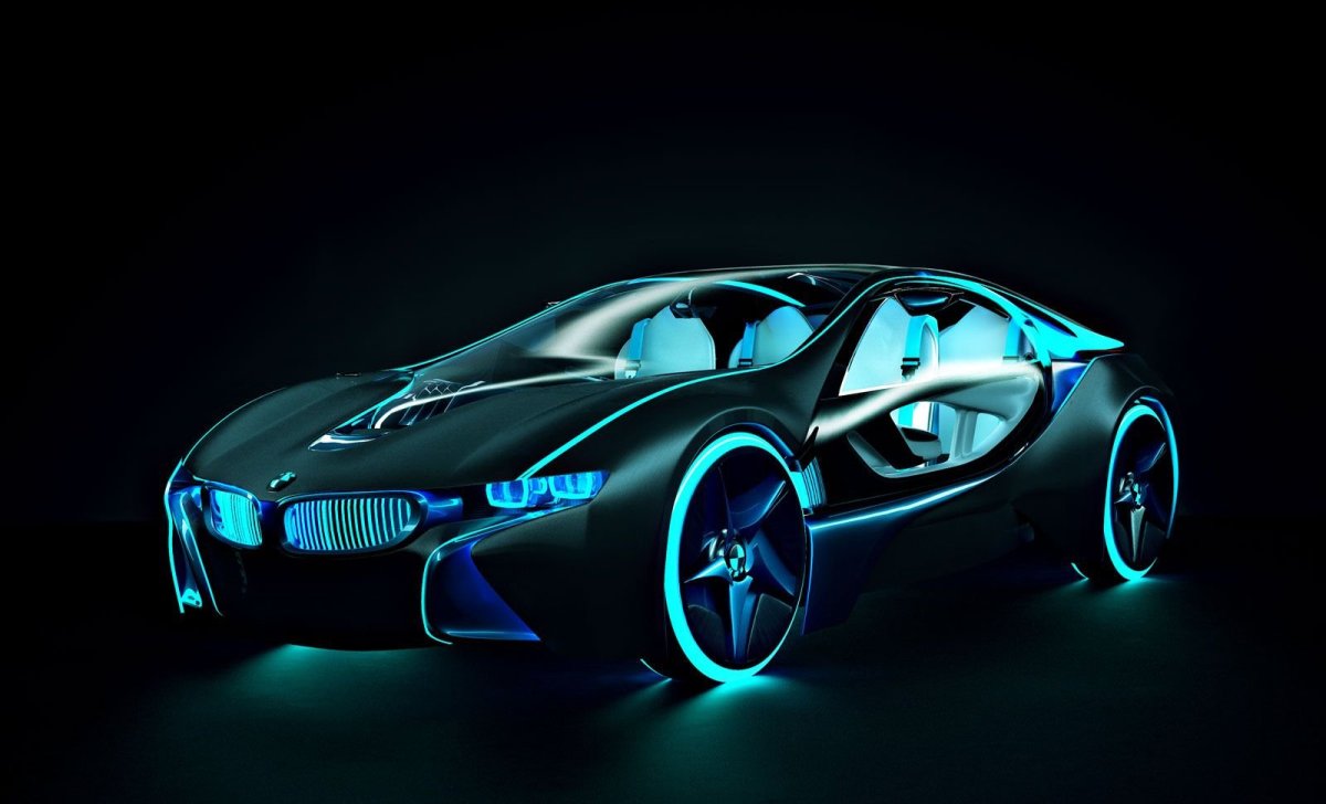 BMW i8 с подсветкой
