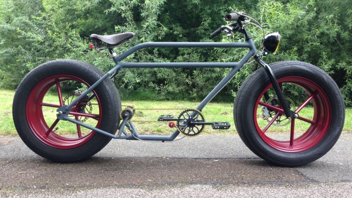 Велосипед на автомобильных колесах