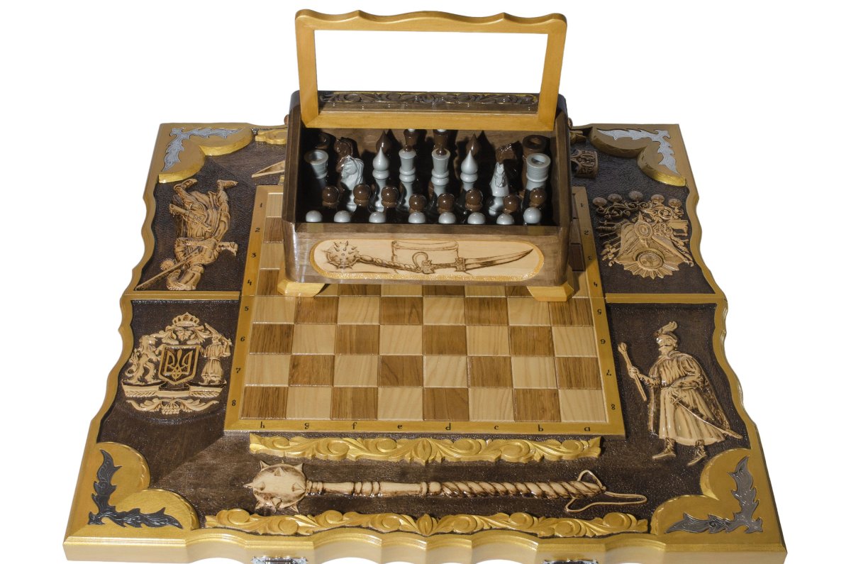Шахматный стол Гусар-Люкс (шахматы/нарды/шашки)