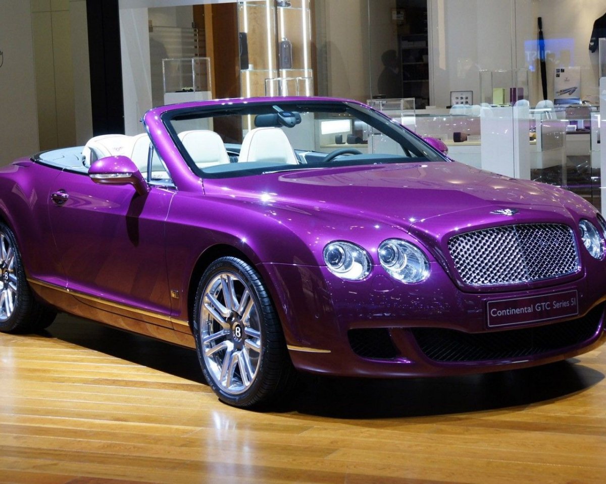 Bentley Continental gt Purple