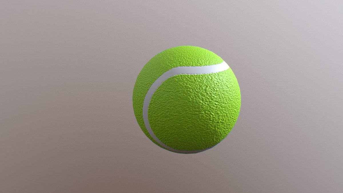 Теннисный мяч в 3дс Макс