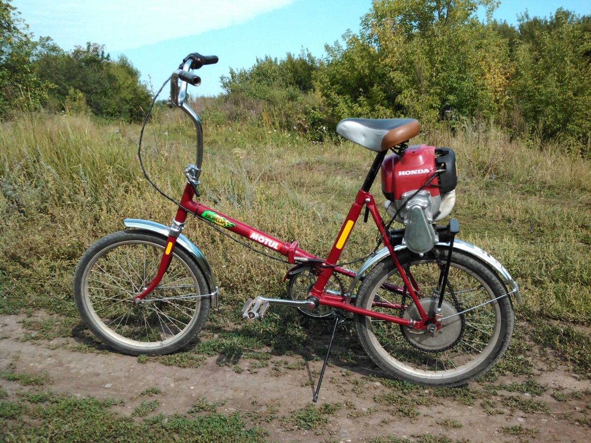 Велосипед Кама с мотором д8