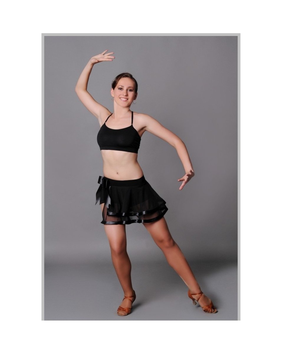 Юбка латина для бальных танцев тренировочная