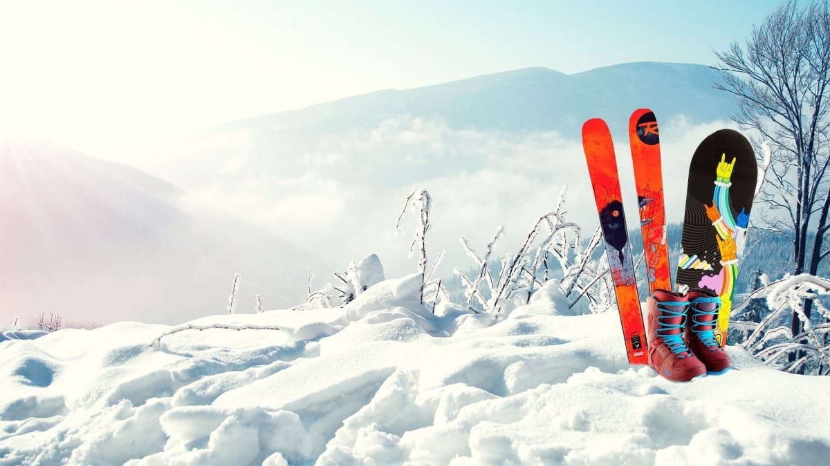 Красная Поляна Сочи лыжник сноубордист