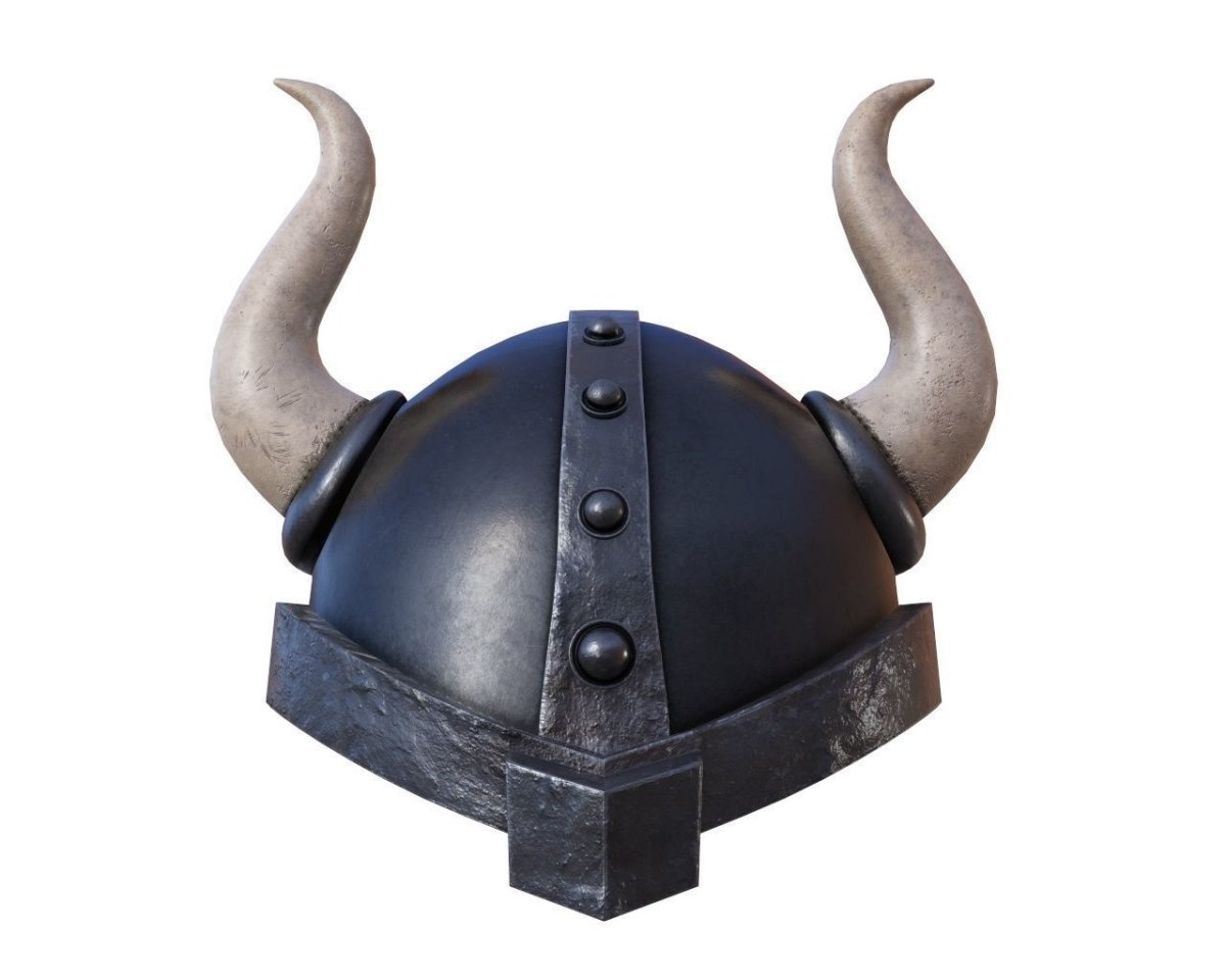 Рогатый шлем викинга модель
