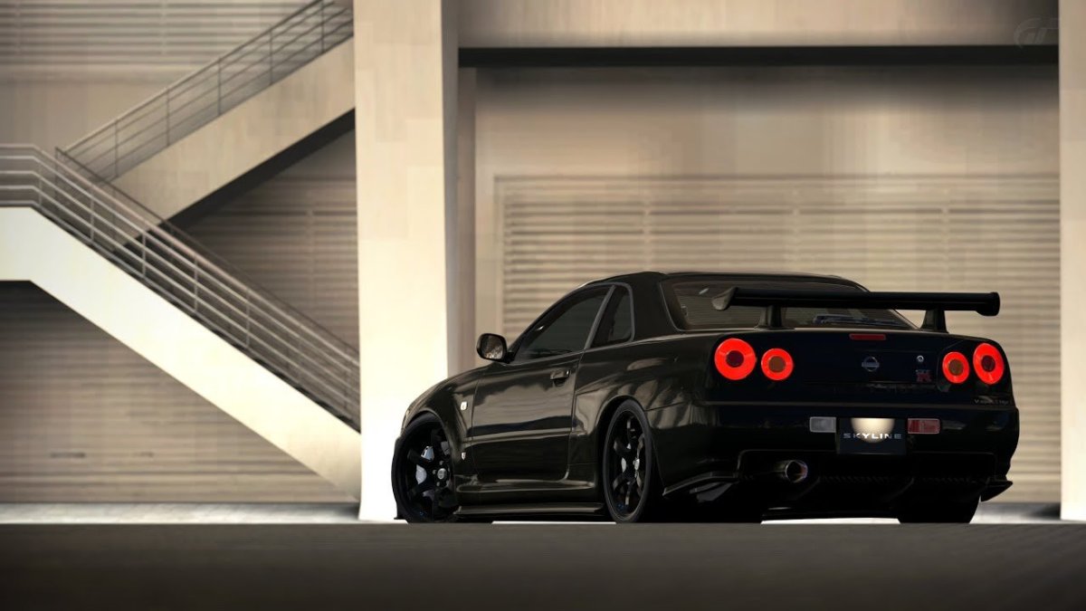 Nissan GTR r34 черный