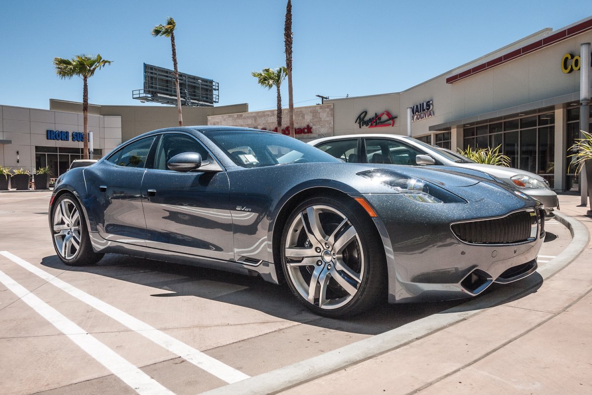 Chrome Fisker Karma