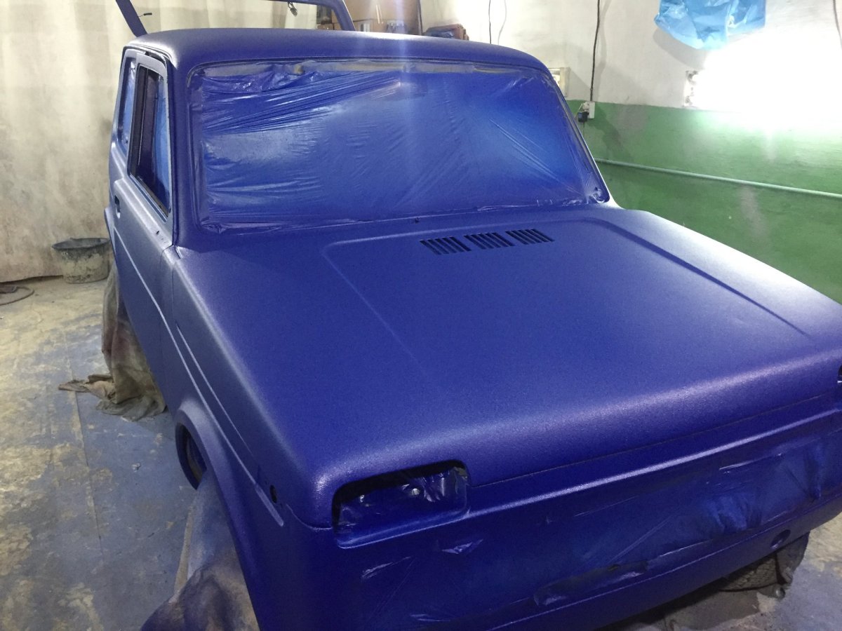 Синий металлик Раптор Нива