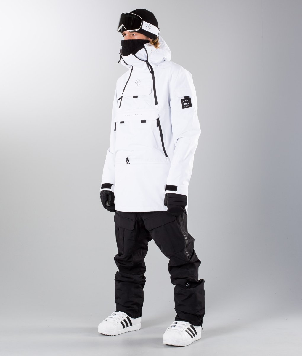 Dope Adept Snowboard Jacket Black White