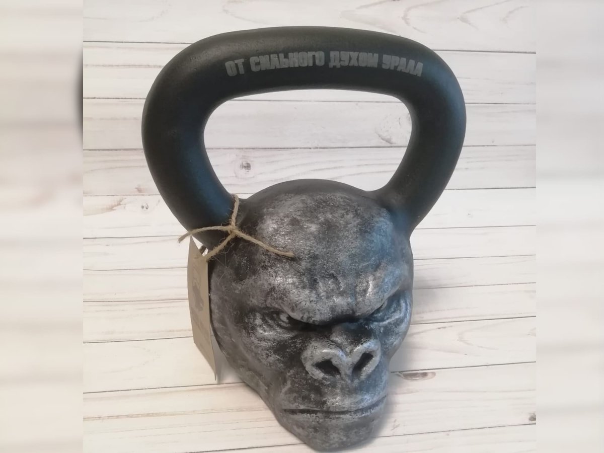 Гиря Iron head медведь 32 кг