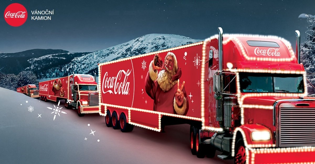 Рождественский грузовик Coca-Cola