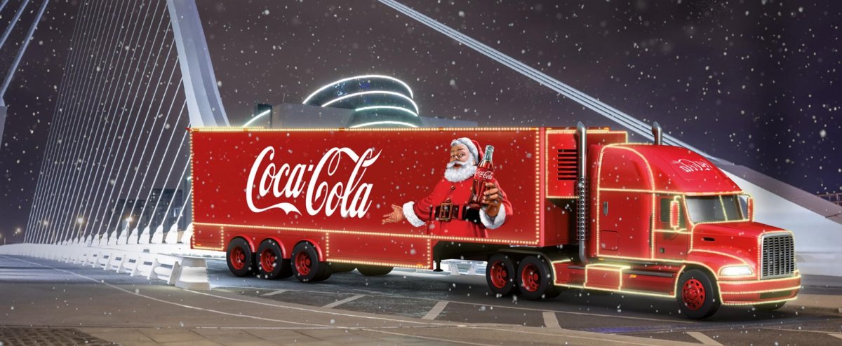 Санта Клаус Coca Cola Грузовики