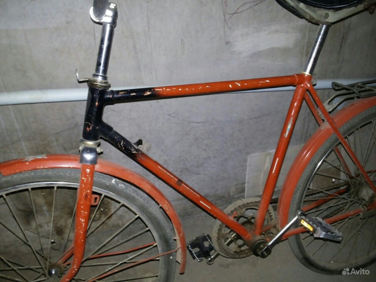 Велосипед орлёнок с рамой из одной трубы фото