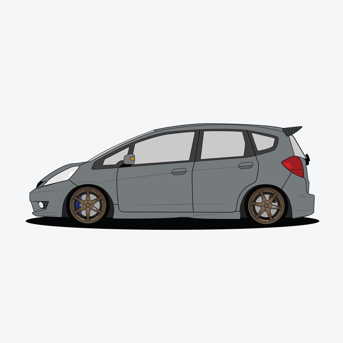 Honda Fit vector