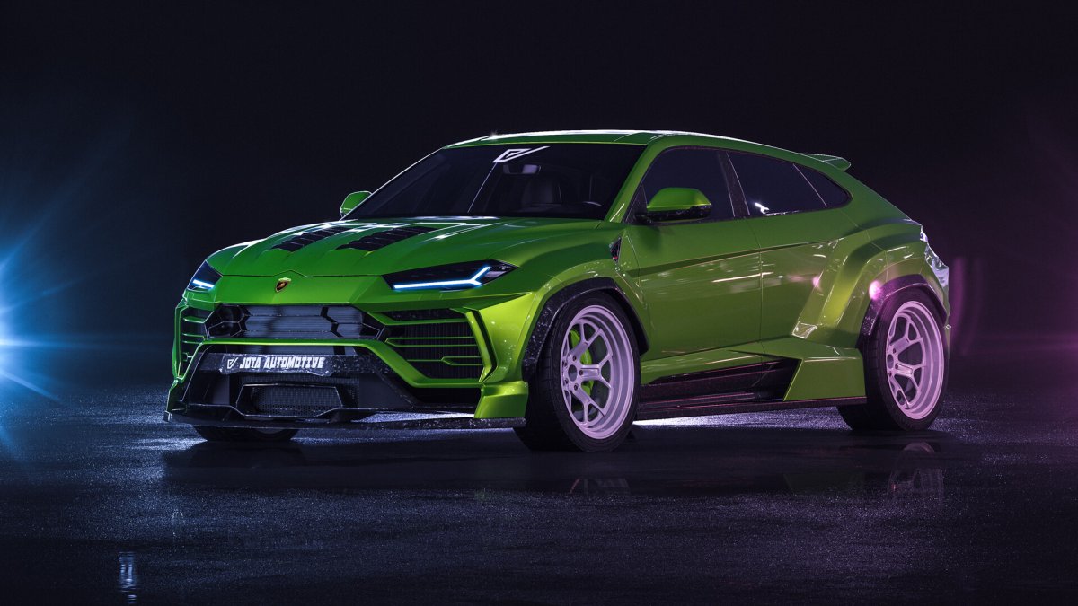 Lamborghini Urus зеленый