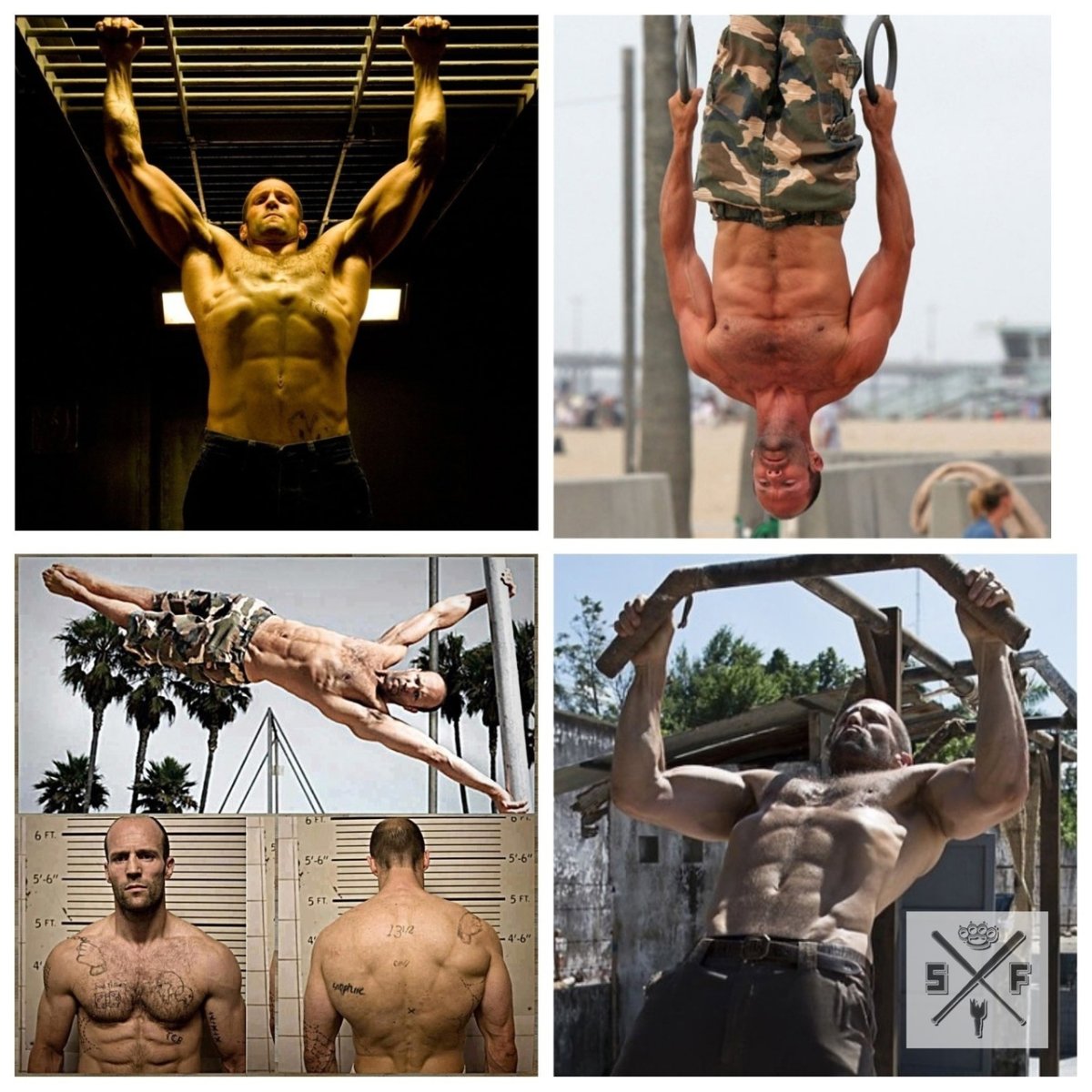 Jason Statham турнике