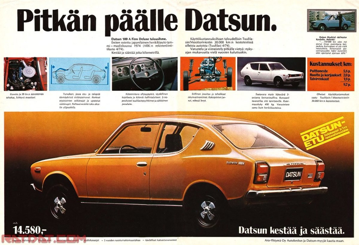 Datsun 100a характеристики