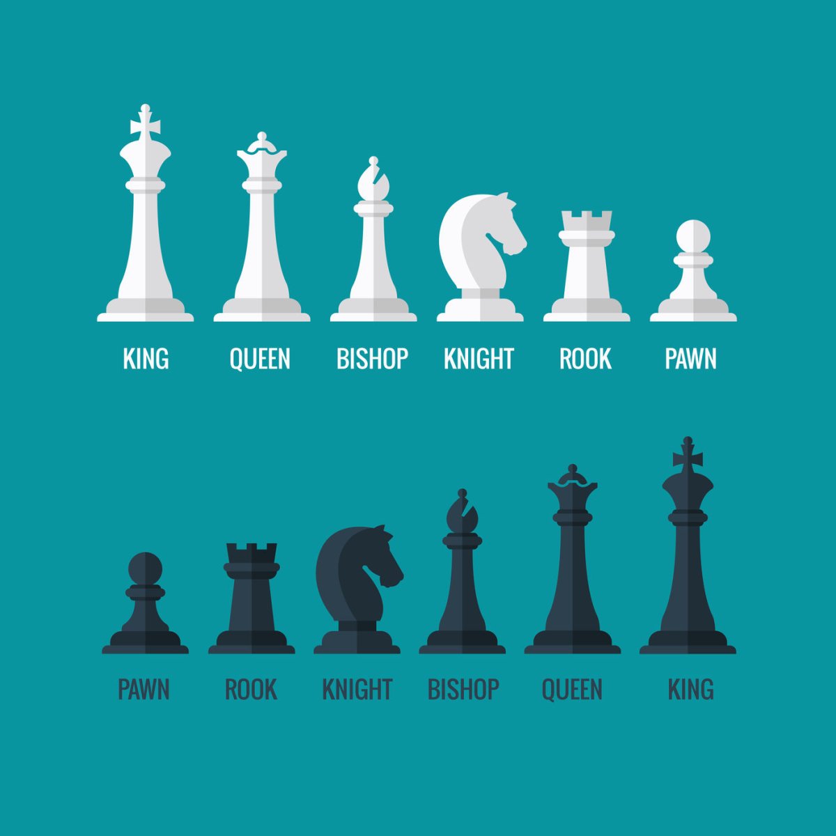 Шахматы Король и Королева Ладья