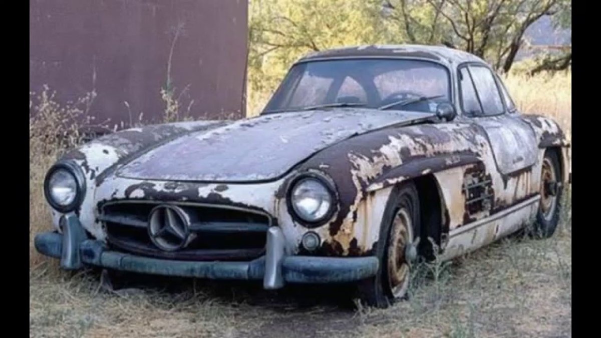 Mercedes-Benz 300sl заброшенный