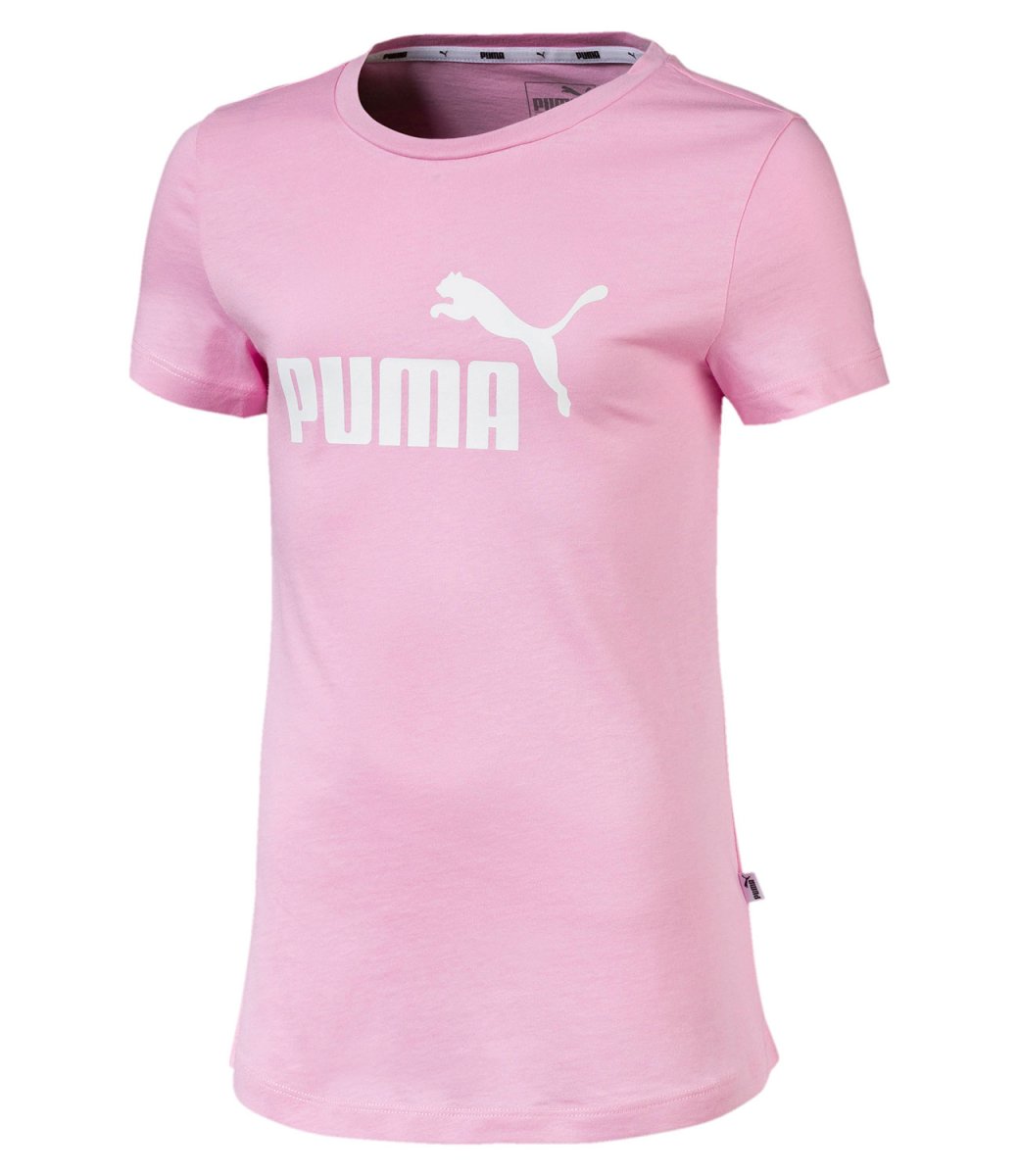 Розовая футболка Puma way 1 укороченная