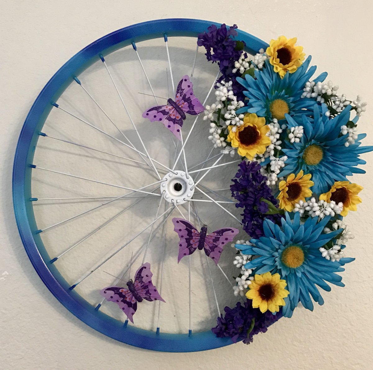 Велосипедное колесо декор