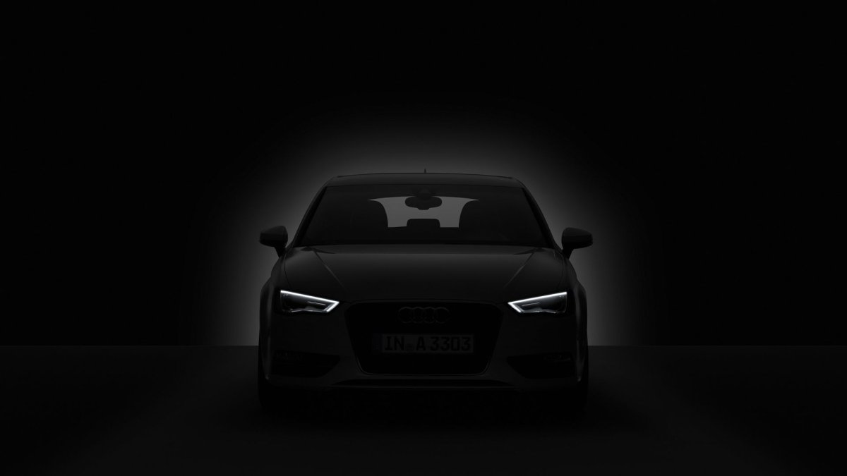 Audi a7 фары в темноте