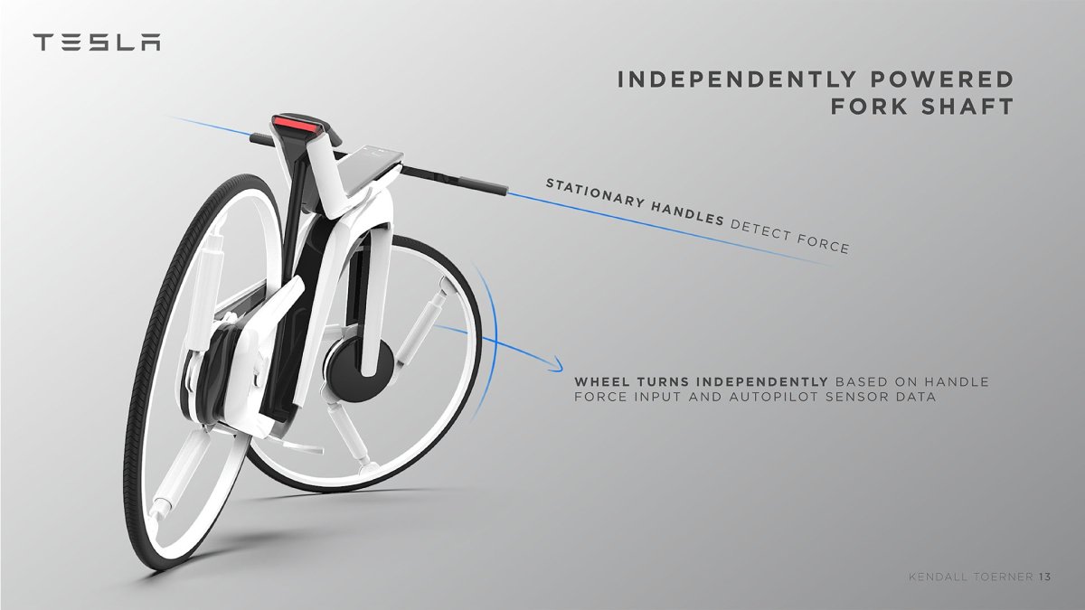 Тесла модель b велосипед