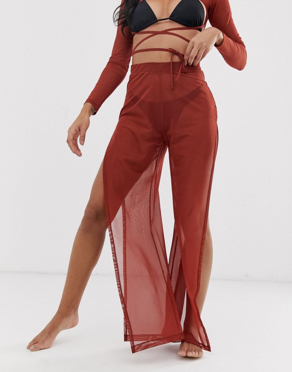 Брюки с разрезами по бокам