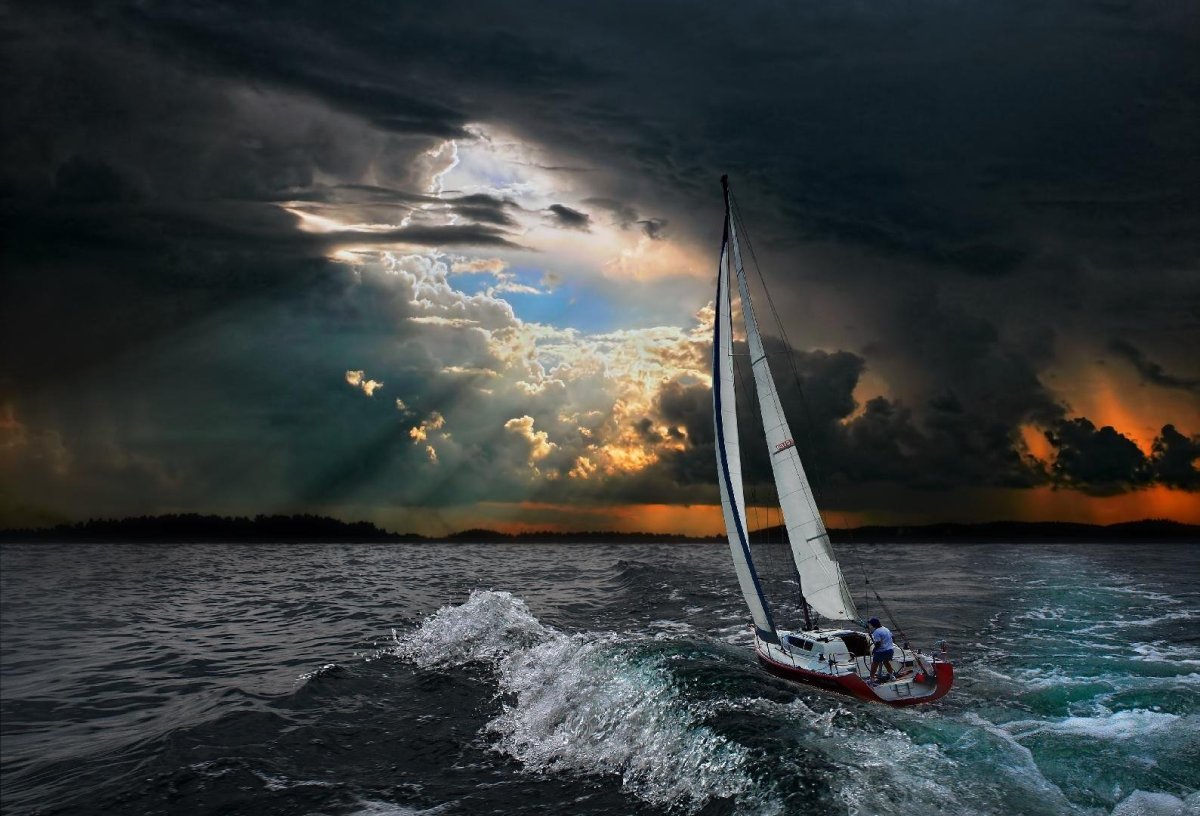 Gaastra яхта шторм