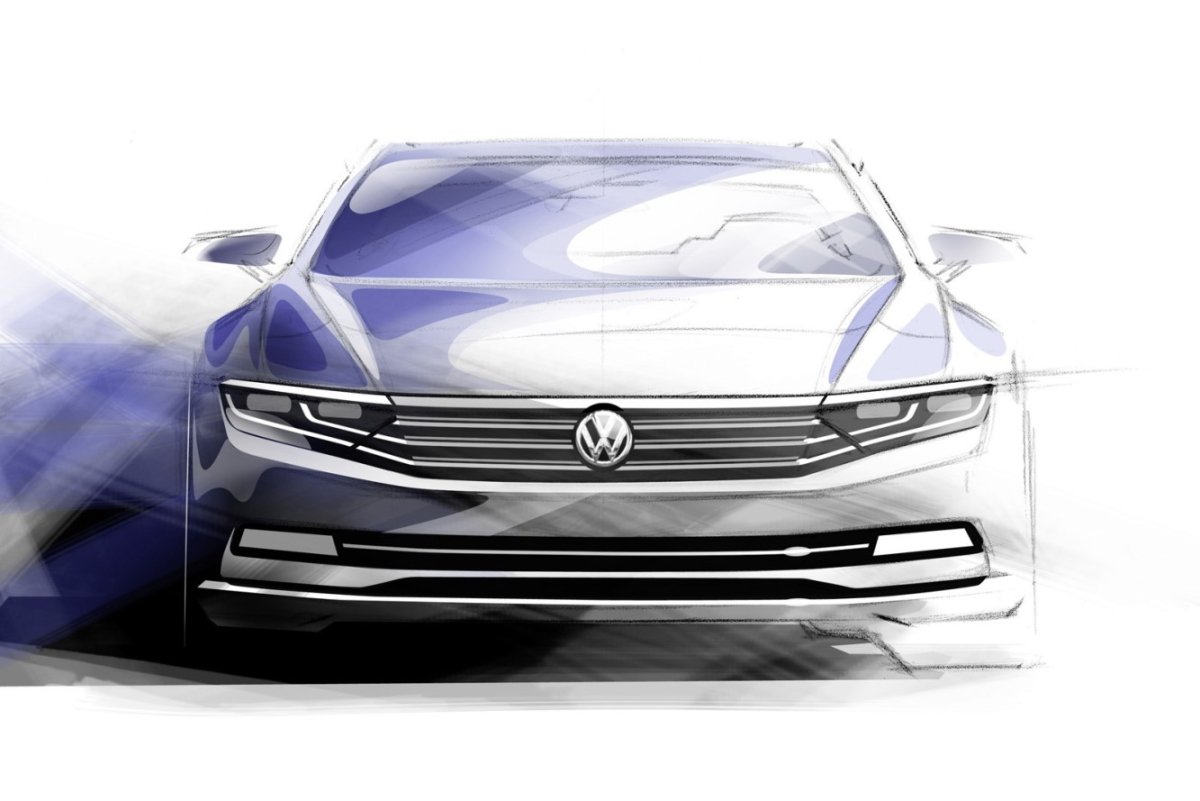 Volkswagen Passat b8 эскизы