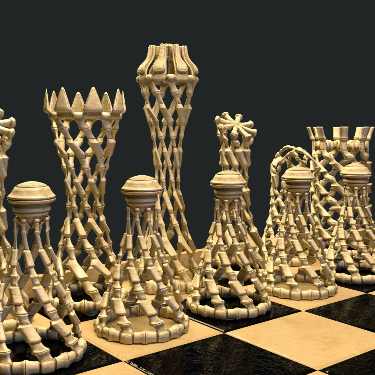 Шахматы STL 3d