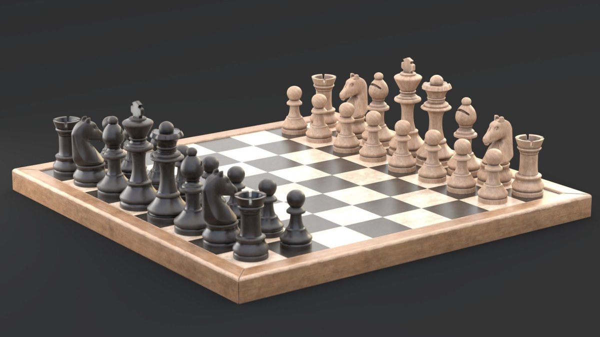 Шахматы Manopoulos 3d model