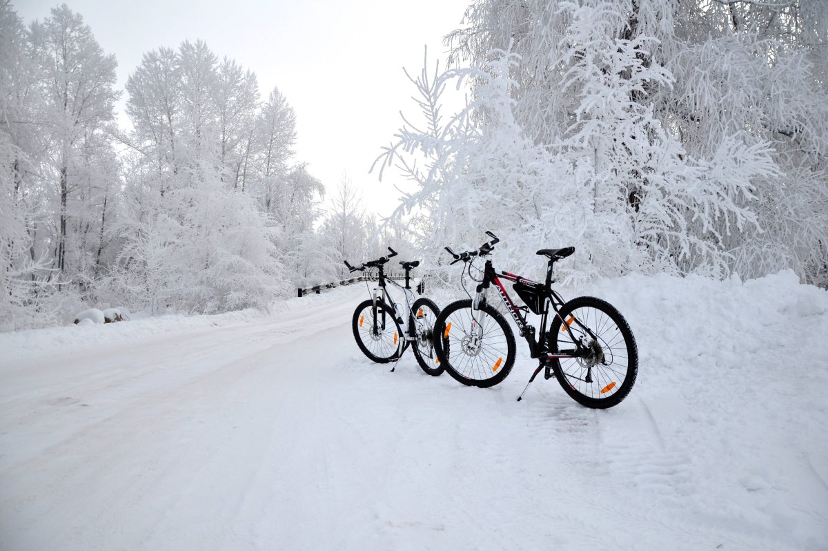 Велосипед зимой